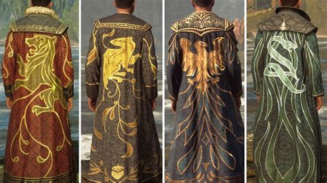 All Hogwarts Legacy relic house uniform robes